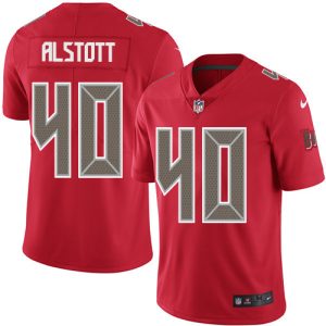 Nike Buccaneers #40 Mike Alstott Red Men's Stitched NFL Limited Rush Jersey - Custom Name