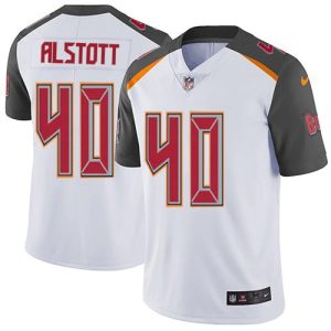Nike Buccaneers #40 Mike Alstott White Men's Stitched NFL Vapor Untouchable Limited Jersey - Custom Name