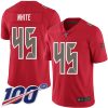 Nike Buccaneers #45 Devin White Red Men's Stitched NFL Limited Rush 100th Season Jersey - Custom Name