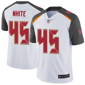 Nike Buccaneers #45 Devin White White Men's Stitched NFL Vapor Untouchable Limited Jersey - Custom Name