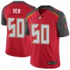 Nike Buccaneers #50 Vita Vea Red Team Color Men's Stitched NFL Vapor Untouchable Limited Jersey - Custom Name