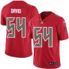 Nike Buccaneers #54 Lavonte David Red Men's Stitched NFL Limited Rush Jersey - Custom Name