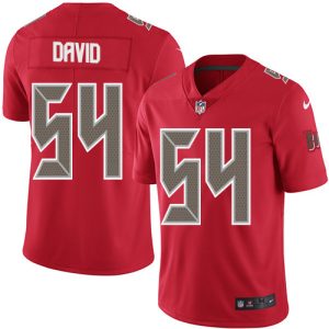 Nike Buccaneers #54 Lavonte David Red Men's Stitched NFL Limited Rush Jersey - Custom Name