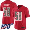 Nike Buccaneers #58 Shaquil Barrett Red Men's Stitched NFL Limited Rush 100th Season Jersey - Custom Name