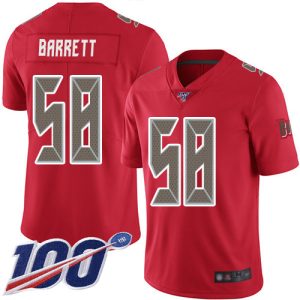 Nike Buccaneers #58 Shaquil Barrett Red Men's Stitched NFL Limited Rush 100th Season Jersey - Custom Name