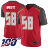 Nike Buccaneers #58 Shaquil Barrett Red Team Color Men's Stitched NFL 100th Season Vapor Limited Jersey - Custom Name