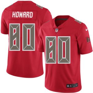 Nike Buccaneers #80 O. J. Howard Red Men's Stitched NFL Limited Rush Jersey - Custom Name