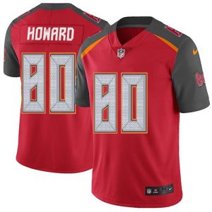 Nike Buccaneers #80 O. J. Howard Red Team Color Men's Stitched NFL Vapor Untouchable Limited Jersey - Custom Name