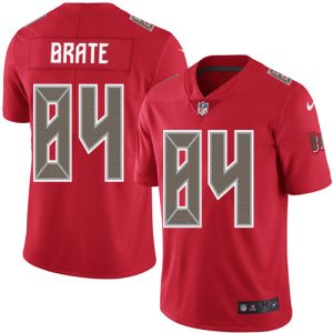Nike Buccaneers #84 Cameron Brate Red Men's Stitched NFL Limited Rush Jersey - Custom Name