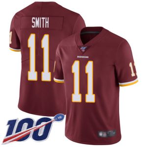 Nike Redskins #11 Alex Smith Burgundy Red Team Color Men's Stitched NFL 100th Season Vapor Limited Jersey - Custom Name