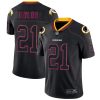 Nike Redskins #21 Sean Taylor Lights Out Black Men's Stitched NFL Limited Rush Jersey - Custom Name