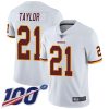 Nike Redskins #21 Sean Taylor White Men's Stitched NFL 100th Season Vapor Limited Jersey - Custom Name