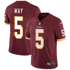 Nike Redskins #5 Tress Way Burgundy Team Color Men's Stitched NFL Vapor Untouchable Limited Jersey - Custom Name
