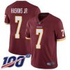 Nike Redskins #7 Dwayne Haskins Jr Burgundy Red Team Color Men's Stitched NFL 100th Season Vapor Limited Jersey - Custom Name