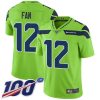 Nike Seahawks #12 Fan Green Men's Stitched NFL Limited Rush 100th Season Jersey - Custom Name