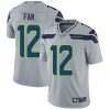 Nike Seahawks #12 Fan Grey Alternate Men's Stitched NFL Vapor Untouchable Limited Jersey - Custom Name