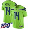 Nike Seahawks #14 D.K. Metcalf Green Men's Stitched NFL Limited Rush 100th Season Jersey - Custom Name