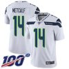 Nike Seahawks #14 D.K. Metcalf White Men's Stitched NFL 100th Season Vapor Limited Jersey - Custom Name