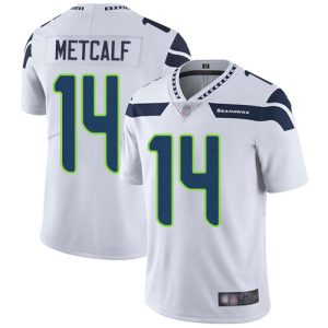 Nike Seahawks #14 D.K. Metcalf White Men's Stitched NFL Vapor Untouchable Limited Jersey - Custom Name