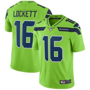 Nike Seahawks #16 Tyler Lockett Green Men's Stitched NFL Limited Rush Jersey - Custom Name