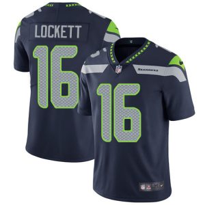 Nike Seahawks #16 Tyler Lockett Steel Blue Team Color Men's Stitched NFL Vapor Untouchable Limited Jersey - Custom Name