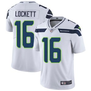 Nike Seahawks #16 Tyler Lockett White Men's Stitched NFL Vapor Untouchable Limited Jersey - Custom Name