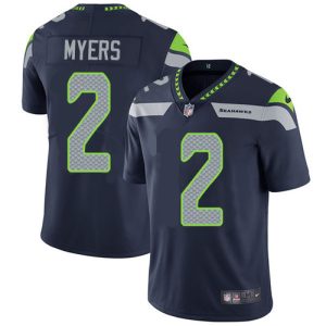 Nike Seahawks #2 Jason Myers Steel Blue Team Color Men's Stitched NFL Vapor Untouchable Limited Jersey - Custom Name