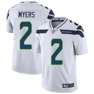 Nike Seahawks #2 Jason Myers White Men's Stitched NFL Vapor Untouchable Limited Jersey - Custom Name