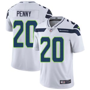 Nike Seahawks #20 Rashaad Penny White Men's Stitched NFL Vapor Untouchable Limited Jersey - Custom Name