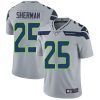 Nike Seahawks #25 Richard Sherman Grey Alternate Men's Stitched NFL Vapor Untouchable Limited Jersey - Custom Name