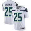 Nike Seahawks #25 Richard Sherman White Men's Stitched NFL Vapor Untouchable Limited Jersey - Custom Name