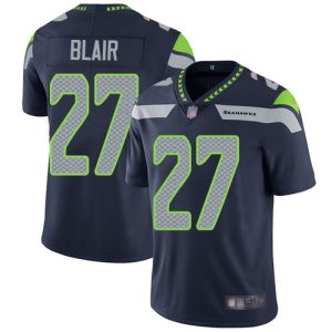 Nike Seahawks #27 Marquise Blair Steel Blue Team Color Men's Stitched NFL Vapor Untouchable Limited Jersey - Custom Name