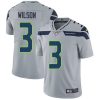 Nike Seahawks #3 Russell Wilson Grey Alternate Men's Stitched NFL Vapor Untouchable Limited Jersey - Custom Name