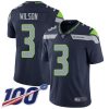 Nike Seahawks #3 Russell Wilson Steel Blue Team Color Men's Stitched NFL 100th Season Vapor Limited Jersey - Custom Name