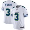 Nike Seahawks #3 Russell Wilson White Men's Stitched NFL Limited Team Logo Fashion Jersey - Custom Name