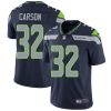 Nike Seahawks #32 Chris Carson Steel Blue Team Color Men's Stitched NFL Vapor Untouchable Limited Jersey - Custom Name