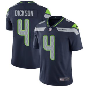 Nike Seahawks #4 Michael Dickson Steel Blue Team Color Men's Stitched NFL Vapor Untouchable Limited Jersey - Custom Name