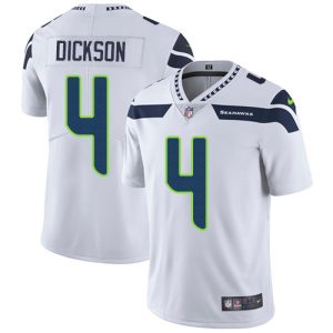Nike Seahawks #4 Michael Dickson White Men's Stitched NFL Vapor Untouchable Limited Jersey - Custom Name