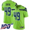 Nike Seahawks #49 Shaquem Griffin Green Men's Stitched NFL Limited Rush 100th Season Jersey - Custom Name