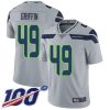 Nike Seahawks #49 Shaquem Griffin Grey Alternate Men's Stitched NFL 100th Season Vapor Limited Jersey - Custom Name