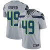 Nike Seahawks #49 Shaquem Griffin Grey Alternate Men's Stitched NFL Vapor Untouchable Limited Jersey - Custom Name
