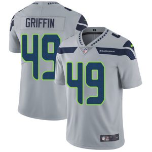 Nike Seahawks #49 Shaquem Griffin Grey Alternate Men's Stitched NFL Vapor Untouchable Limited Jersey - Custom Name