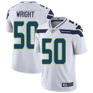 Nike Seahawks #50 K.J. Wright White Men's Stitched NFL Vapor Untouchable Limited Jersey - Custom Name
