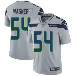 Nike Seahawks #54 Bobby Wagner Grey Alternate Men's Stitched NFL Vapor Untouchable Limited Jersey - Custom Name