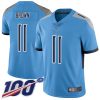 Nike Titans #11 A.J. Brown Light Blue Alternate Men's Stitched NFL 100th Season Vapor Limited Jersey - Custom Name