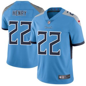 Nike Titans #22 Derrick Henry Light Blue Alternate Men's Stitched NFL Vapor Untouchable Limited Jersey - Custom Name