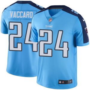 Nike Titans #24 Kenny Vaccaro Light Blue Men's Stitched NFL Limited Rush Jersey - Custom Name