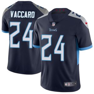 Nike Titans #24 Kenny Vaccaro Navy Blue Team Color Men's Stitched NFL Vapor Untouchable Limited Jersey - Custom Name