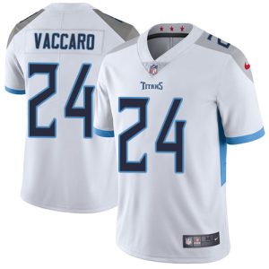 Nike Titans #24 Kenny Vaccaro White Men's Stitched NFL Vapor Untouchable Limited Jersey - Custom Name