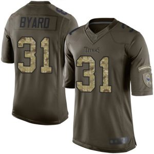 Nike Titans #31 Kevin Byard Green Men's Stitched NFL Limited 2015 Salute To Service Jersey - Custom Name